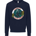 Edward Pizza Hands Funny Food Chef Parody Mens Sweatshirt Jumper Navy Blue
