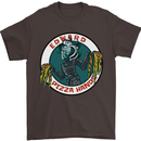 Edward Pizza Hands Funny Food Chef Parody Mens T-Shirt Cotton Gildan Dark Chocolate