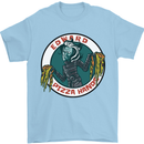 Edward Pizza Hands Funny Food Chef Parody Mens T-Shirt Cotton Gildan Light Blue