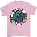 Edward Pizza Hands Funny Food Chef Parody Mens T-Shirt Cotton Gildan Light Pink