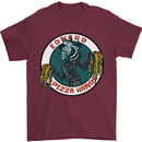 Edward Pizza Hands Funny Food Chef Parody Mens T-Shirt Cotton Gildan Maroon
