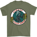 Edward Pizza Hands Funny Food Chef Parody Mens T-Shirt Cotton Gildan Military Green