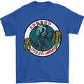 Edward Pizza Hands Funny Food Chef Parody Mens T-Shirt Cotton Gildan Royal Blue