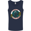 Edward Pizza Hands Funny Food Chef Parody Mens Vest Tank Top Navy Blue