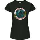 Edward Pizza Hands Funny Food Chef Parody Womens Petite Cut T-Shirt Black