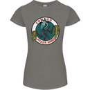 Edward Pizza Hands Funny Food Chef Parody Womens Petite Cut T-Shirt Charcoal