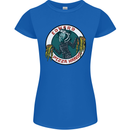 Edward Pizza Hands Funny Food Chef Parody Womens Petite Cut T-Shirt Royal Blue