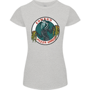 Edward Pizza Hands Funny Food Chef Parody Womens Petite Cut T-Shirt Sports Grey