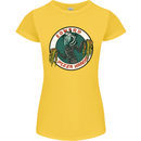 Edward Pizza Hands Funny Food Chef Parody Womens Petite Cut T-Shirt Yellow