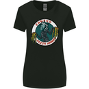 Edward Pizza Hands Funny Food Chef Parody Womens Wider Cut T-Shirt Black