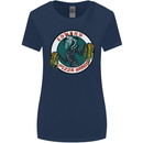 Edward Pizza Hands Funny Food Chef Parody Womens Wider Cut T-Shirt Navy Blue