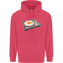 Egg Decks DJ DJing Turntable Record Player Childrens Kids Hoodie Heliconia