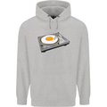 Egg Decks DJ DJing Turntable Record Player Childrens Kids Hoodie Sports Grey