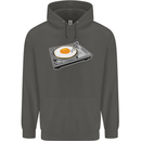 Egg Decks DJ DJing Turntable Record Player Childrens Kids Hoodie Storm Grey
