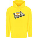 Egg Decks DJ DJing Turntable Record Player Childrens Kids Hoodie Yellow