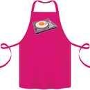 Egg Decks DJ DJing Turntable Record Player Cotton Apron 100% Organic Pink