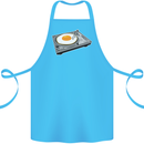 Egg Decks DJ DJing Turntable Record Player Cotton Apron 100% Organic Turquoise