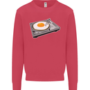 Egg Decks DJ DJing Turntable Record Player Kids Sweatshirt Jumper Heliconia