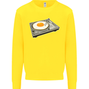 Egg Decks DJ DJing Turntable Record Player Kids Sweatshirt Jumper Yellow