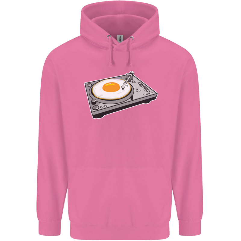 Egg Decks DJ DJing Turntable Record Player Mens 80% Cotton Hoodie Azelea