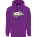 Egg Decks DJ DJing Turntable Record Player Mens 80% Cotton Hoodie Purple