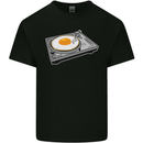 Egg Decks DJ DJing Turntable Record Player Mens Cotton T-Shirt Tee Top Black