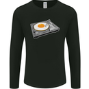 Egg Decks DJ DJing Turntable Record Player Mens Long Sleeve T-Shirt Black