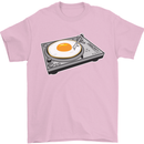 Egg Decks DJ DJing Turntable Record Player Mens T-Shirt Cotton Gildan Light Pink