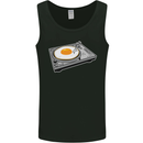 Egg Decks DJ DJing Turntable Record Player Mens Vest Tank Top Black