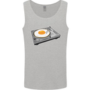 Egg Decks DJ DJing Turntable Record Player Mens Vest Tank Top Sports Grey
