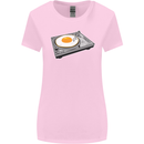 Egg Decks DJ DJing Turntable Record Player Womens Wider Cut T-Shirt Light Pink