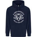 El Diablo Motorcycle Biker Motorbike Childrens Kids Hoodie Navy Blue
