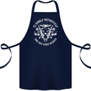 El Diablo Motorcycle Biker Motorbike Cotton Apron 100% Organic Navy Blue