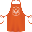 El Diablo Motorcycle Biker Motorbike Cotton Apron 100% Organic Orange