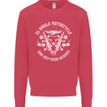 El Diablo Motorcycle Biker Motorbike Kids Sweatshirt Jumper Heliconia
