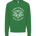 El Diablo Motorcycle Biker Motorbike Kids Sweatshirt Jumper Irish Green