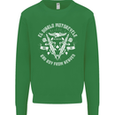 El Diablo Motorcycle Biker Motorbike Kids Sweatshirt Jumper Irish Green