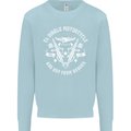 El Diablo Motorcycle Biker Motorbike Kids Sweatshirt Jumper Light Blue