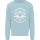 El Diablo Motorcycle Biker Motorbike Kids Sweatshirt Jumper Light Blue