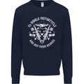 El Diablo Motorcycle Biker Motorbike Kids Sweatshirt Jumper Navy Blue