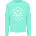 El Diablo Motorcycle Biker Motorbike Kids Sweatshirt Jumper Peppermint