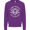El Diablo Motorcycle Biker Motorbike Kids Sweatshirt Jumper Purple