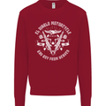 El Diablo Motorcycle Biker Motorbike Kids Sweatshirt Jumper Red