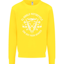 El Diablo Motorcycle Biker Motorbike Kids Sweatshirt Jumper Yellow