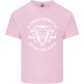 El Diablo Motorcycle Biker Motorbike Kids T-Shirt Childrens Light Pink