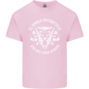 El Diablo Motorcycle Biker Motorbike Kids T-Shirt Childrens Light Pink