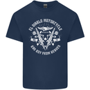 El Diablo Motorcycle Biker Motorbike Kids T-Shirt Childrens Navy Blue