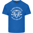 El Diablo Motorcycle Biker Motorbike Kids T-Shirt Childrens Royal Blue