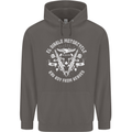 El Diablo Motorcycle Biker Motorbike Mens 80% Cotton Hoodie Charcoal