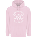El Diablo Motorcycle Biker Motorbike Mens 80% Cotton Hoodie Light Pink